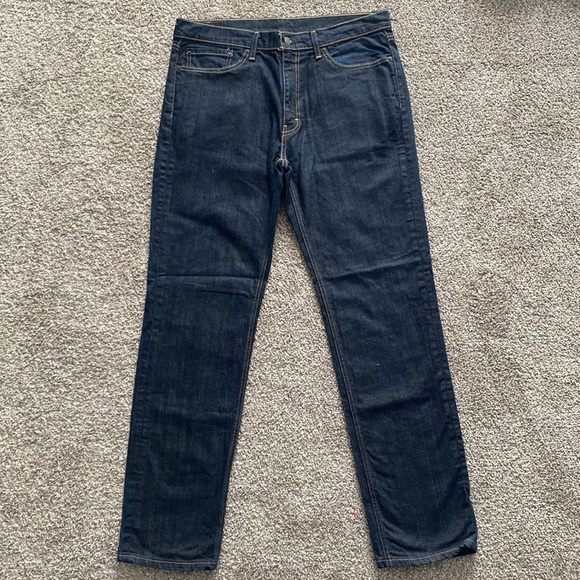 Levi Strauss Men’s 36x34 Blue Denim Dark Wash 541 Athletic Taper Men’s Jeans - Picture 2 of 10